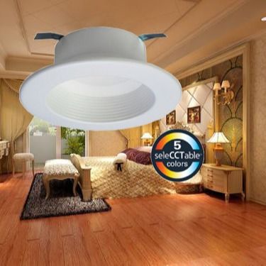 Wstrząsoodporna, retrofitowa oprawa wpuszczana LED 4 "8W 600LM